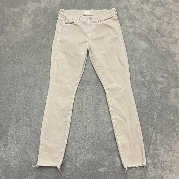 MOTHER Jeans Womens Size 26 Looker Ankle Fray Grey Mist Wash USA Made - Picture 1 of 16